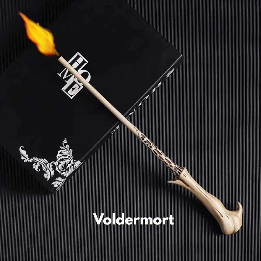 Fireball wand and regular magic wand showing different designs and magical effects